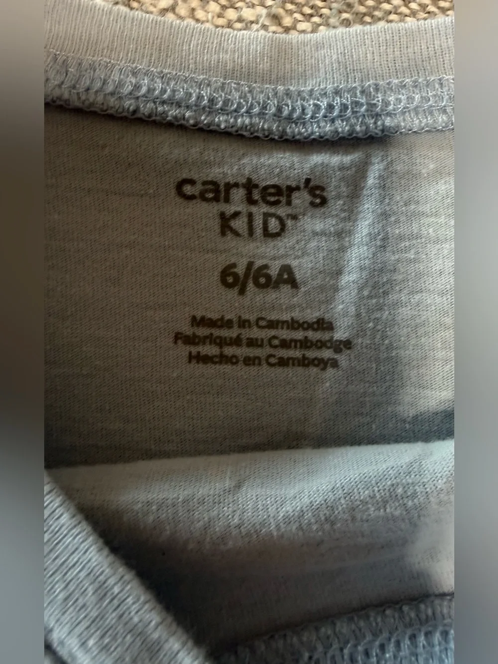 Bundle of 6 Boys SZ 6 Long Sleeve Graphic Tee Shirt 5 are Carters / 1 is Oshkosh